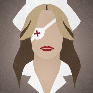 Minimalist Print inspired by Elle Driver from the films &quot;Kill Bill Vol I & II&quot;