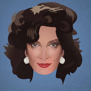 Stampa minimalista ispirata a Julia Sugarbaker