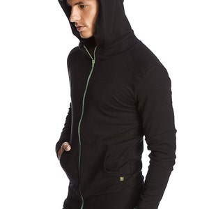 Form-fit Crossover Yoga Track Performance Hoodie (Charcoal)