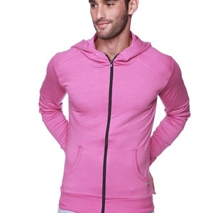 Form-fit Crossover Yoga Track Performance Hoodie (Chocolate w/Black)