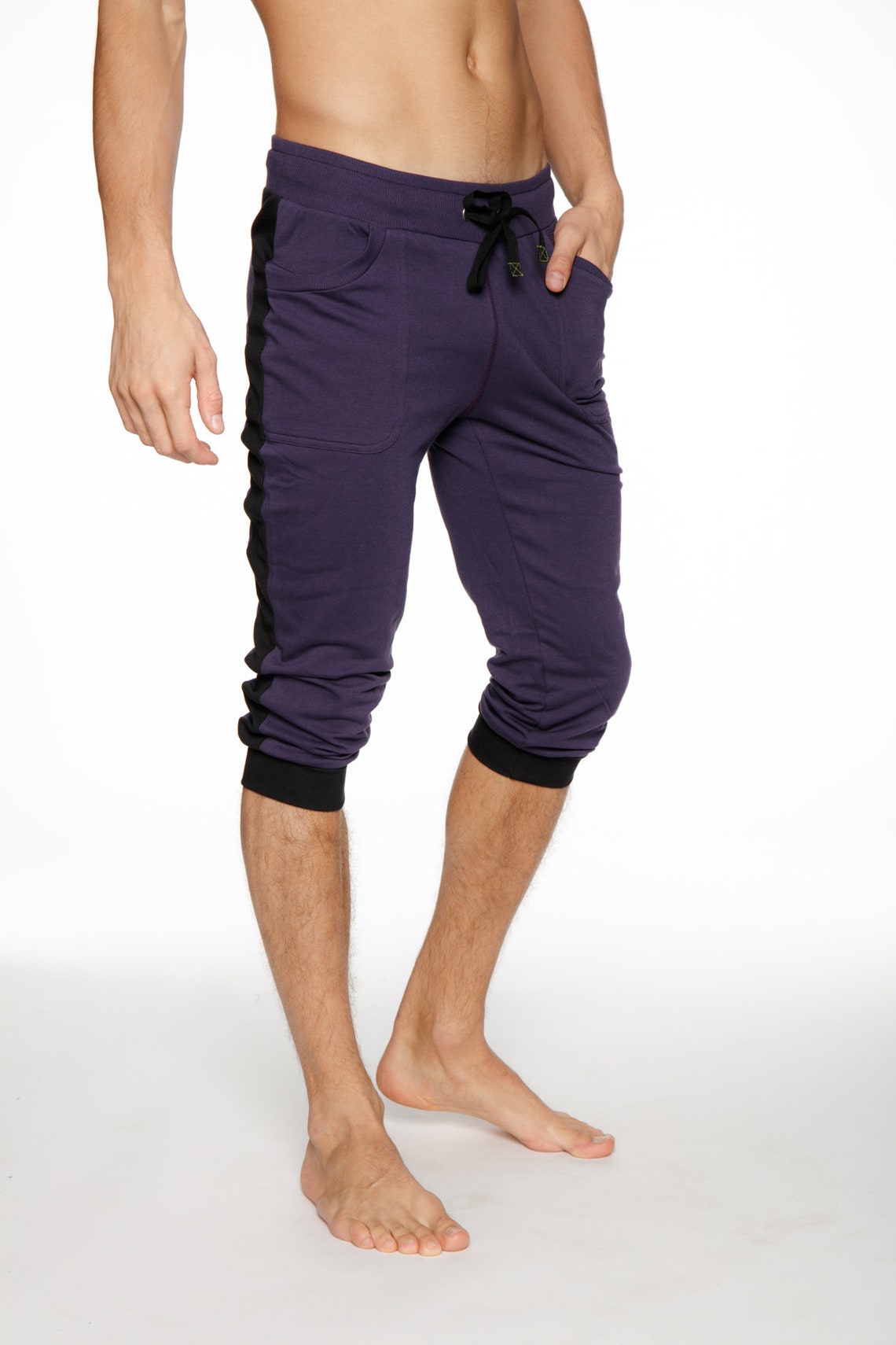 Mens Cuffed Yoga Pants Etsy