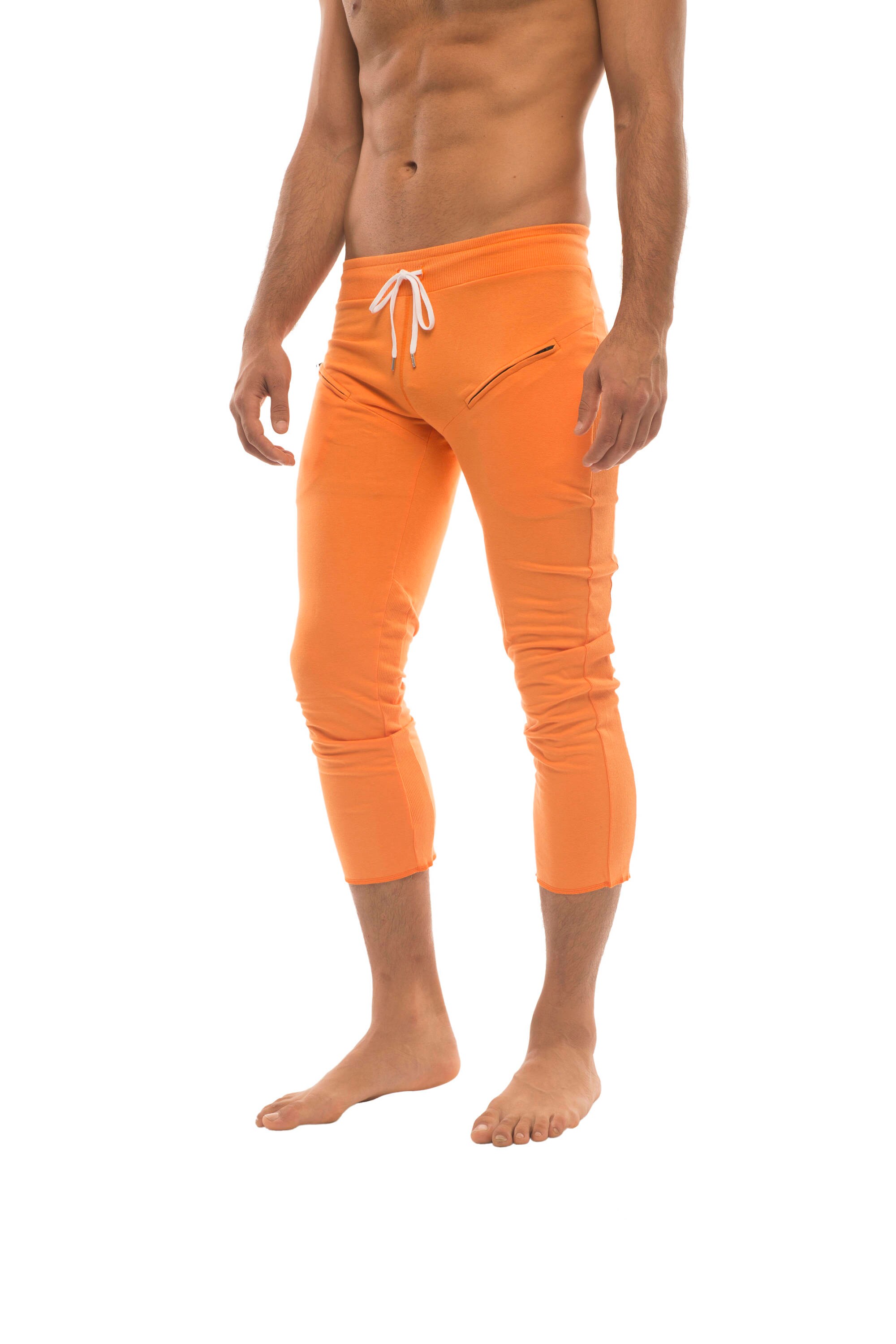 Women's 4/5 Length Zipper Pocket Capri Yoga Pant (Royal w/Charcoal & Black)