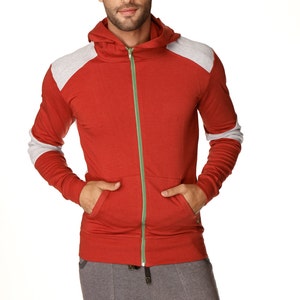 **Limited Edition** Form-fit Crossover Yoga Track Performance Fleece Hoodie (Charcoal) main image 1