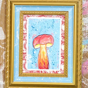 Pintura de hongos - Bolete de dos colores