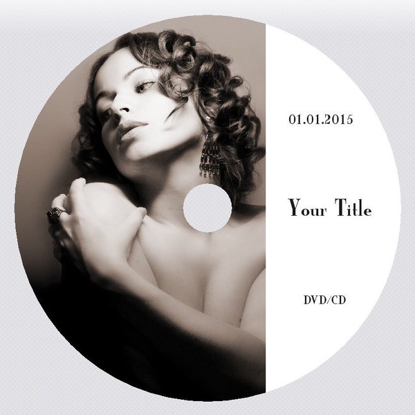 Custom DVD CD disc design. Direct printing Your image & Text on top of the Disc. Stickers available. Wedding, Gift, Birthday, Music label