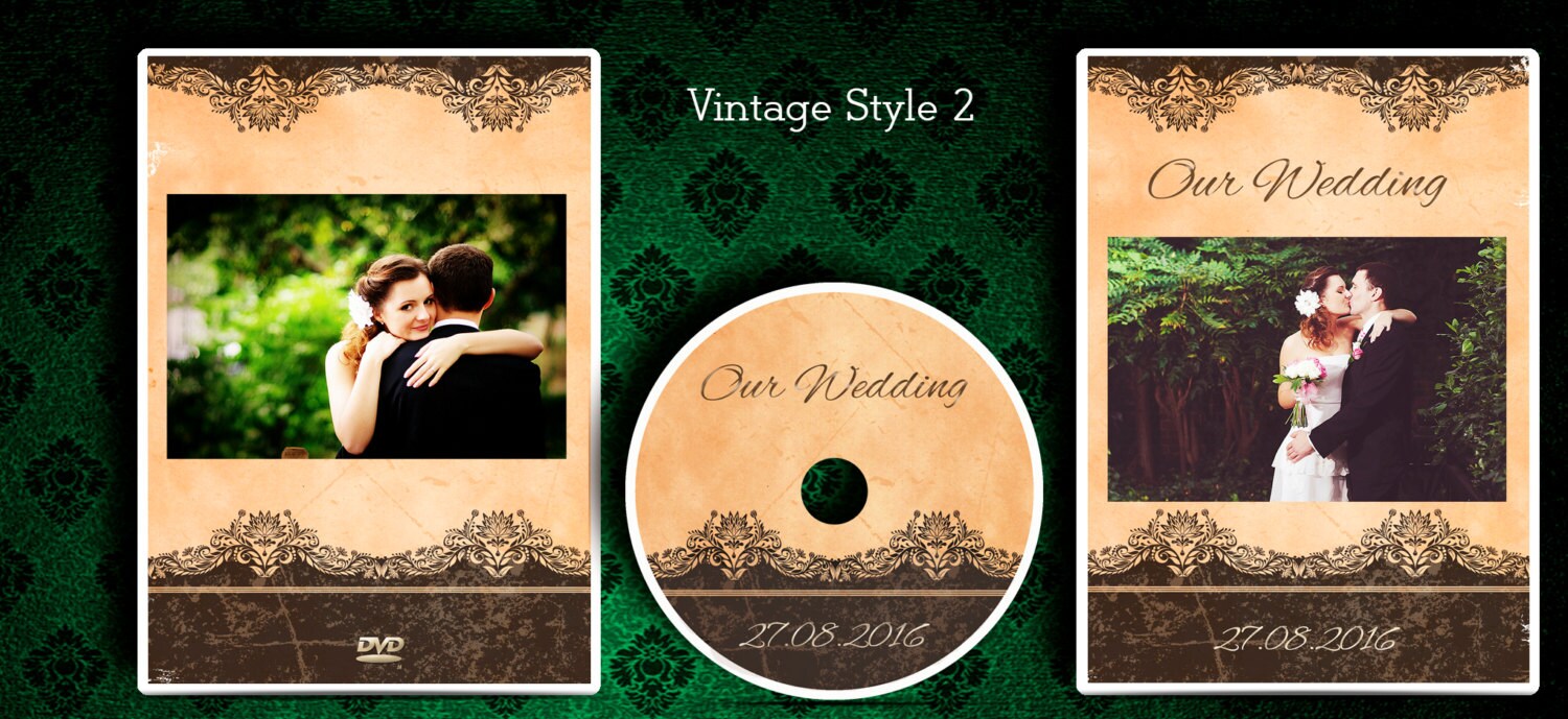 DVD CD Case Box. Custom Printed Vintage Wedding DVD ...