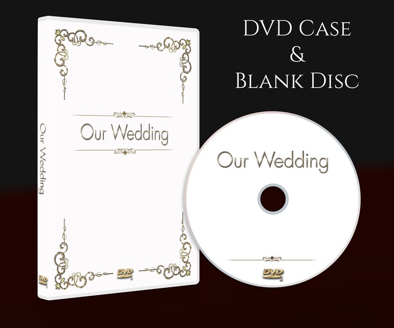 DVD Cd Case, Box. Ready Custom Made Classic Wedding DVD Case and