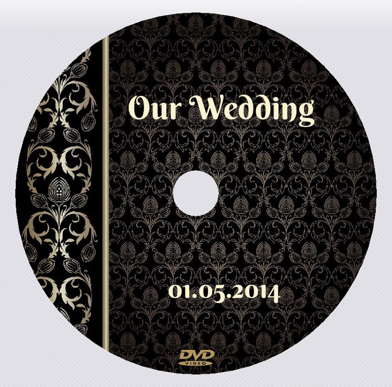 Custom DVD CD disc design. Direct printing Your image & Text on top of the Disc. Stickers available. Wedding, Gift, Birthday, Music label image 5