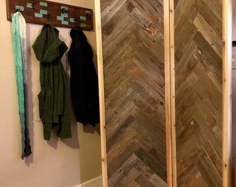 Bifold doors, bi-fold doors, room divider, space divider, wood screen, wood screen door, wood screen divider, barn door, moveable wall