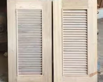 Shutters, interior shutters, bahama shutters, exterior shutters, plantation shutters, wood shutters, wooden shutters, pair of 2