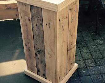 Trash can,kitchen trash,trash container,rustic trash bucket,garbage container,trash can with lid,trash bin,potato bin,recycable bin