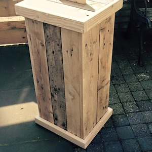 Trash can,kitchen trash,trash container,rustic trash bucket,garbage container,trash can with lid,trash bin,potato bin,recycable bin