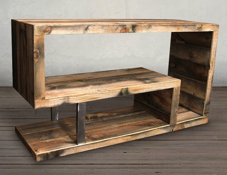 Tv Wall Unit Coffee Table Media Stand Cabinet Console Entryway Rustic Bench Shoe Storage