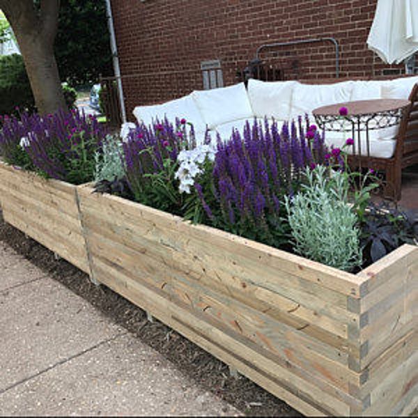Planter,indoor planter,outdoor planter,pallet planter,garden planter,vegetable planter,rustic planter,window box,window planter SIZE SMALL