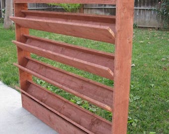 Privacy planter,outdoor planter,rustic planter,hanging planter,succulent planter,indoor planter,garden planter