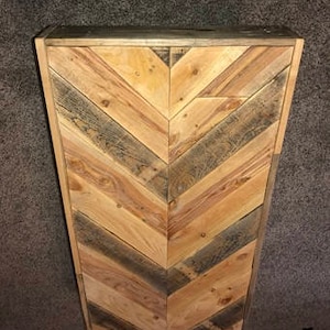 Chevron shutters,chevron tabletops,rustic shutters, indoor shutters,outdoor shutters,chevron head boards,headboard,barn door,saloon door image 3