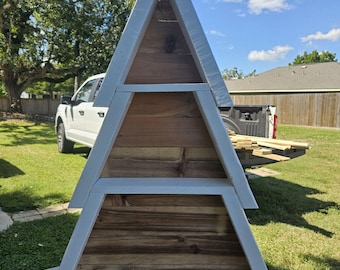 Estante, estante de madera, estante colgante, estante rústico, estante moderno, estante contemporáneo, estante de pared, estante de esquina, árbol de Navidad