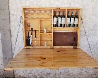 Murphy bar,wall bar,tiki bar, rustic murphy bar, rustic wall bar,liquor cabinet,whiskey,wall mount bar,bar cabinet