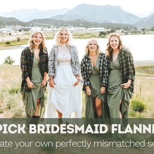 U-Pick Mismatched Bridal Party Flannels!