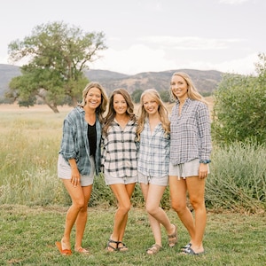 U-pick Mismatched Bridal Party Flannels - Etsy