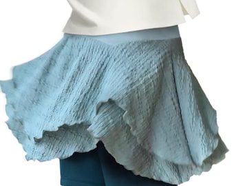 Sage Crinkle Cha Cha Gabor layering and yoga skirt, with pocket