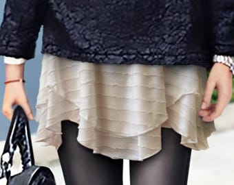Cha Cha Gabor Booty Shawl: Layered Skirt For Festivals, Exercise or Swimsuit Coverup