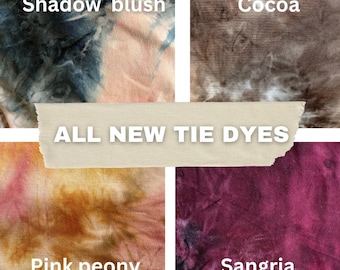 NEW Tie Dyes- Sangria. Pink Peony. Cocoa. Shadow Blush. Lauren Bashawl Booty Shawl shirt extender, layering skirt, hip wrap, yoga skirt,