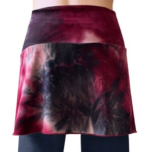 NEW Tie Dye Lauren Bashawl Booty Shawl, layering skirt, shirt extender, yoga skirt, leggings skirt, plus size shirt extender image 5