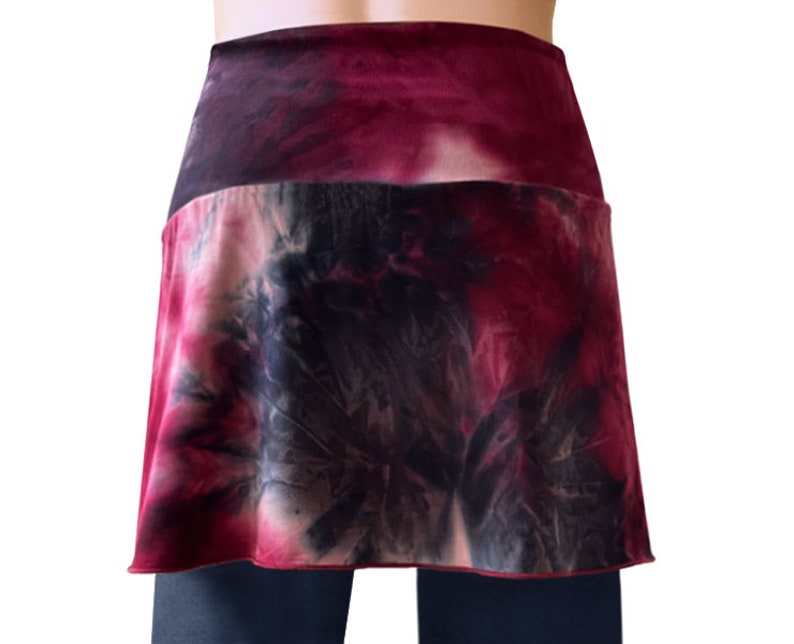 NEW Tie Dye Lauren Bashawl Booty Shawl, layering skirt, shirt extender, yoga skirt, leggings skirt, plus size shirt extender image 5