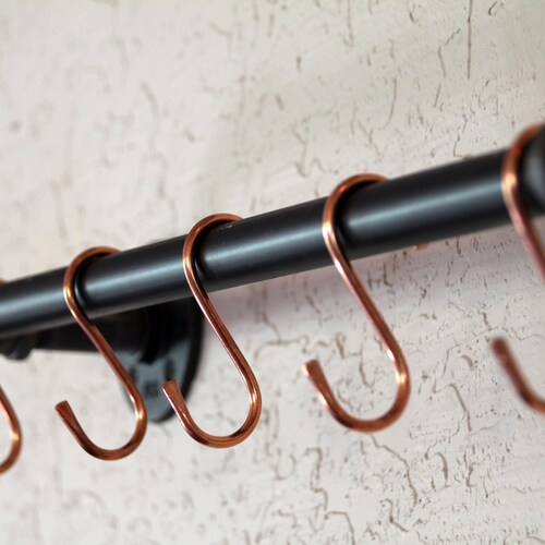 Copper S Hooks for Pot Rack Hanging Hooks for Kitchen Etsy