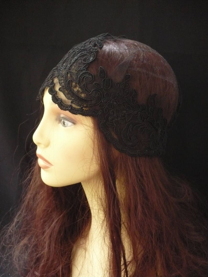 Tocado encaje Tocado años 20 Tocado retro Velo pirata Etsy España