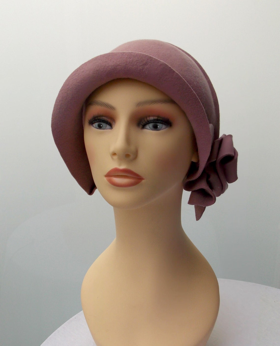 Cloche Hat 20s Hat 20s Style Hat Felt Hat Wool Hat Etsy