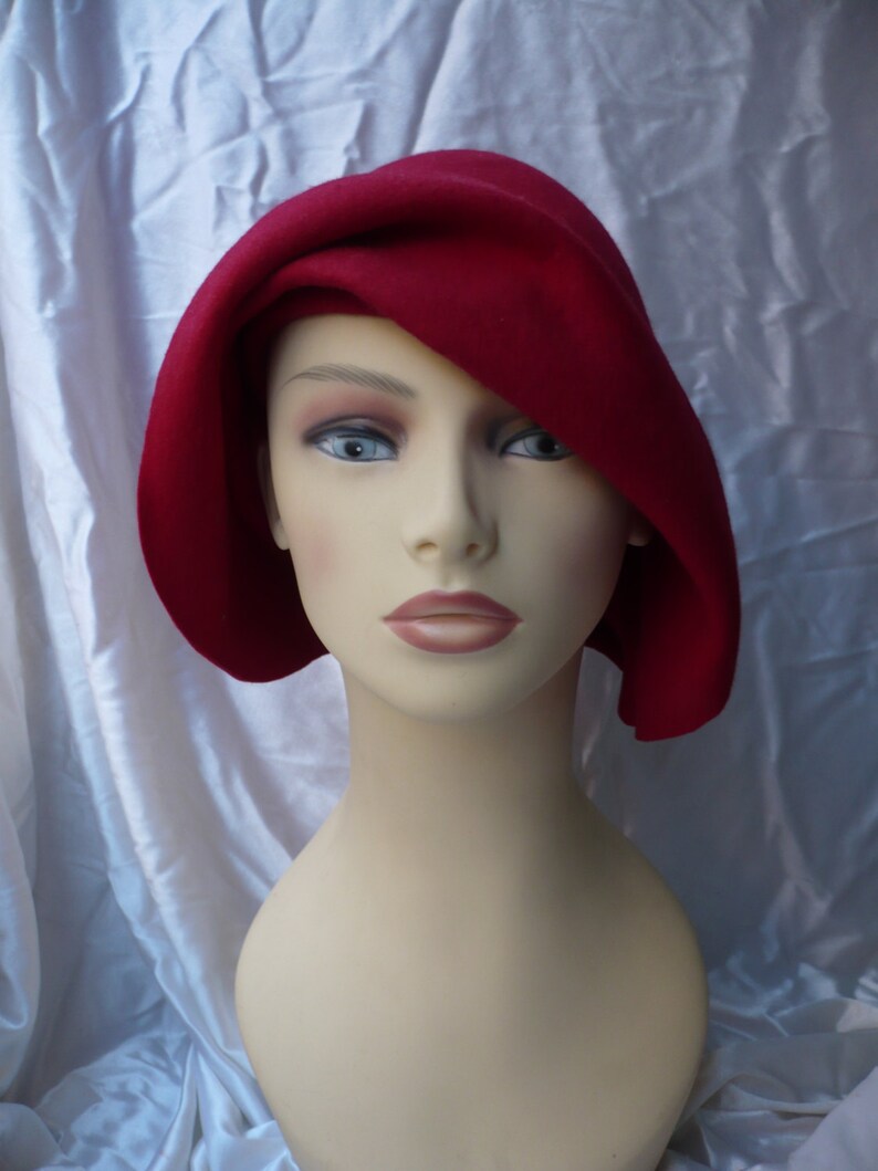 NEW Cloche Hat 20s Hat 20s Style Hat Felt Hat Wool Hat Etsy