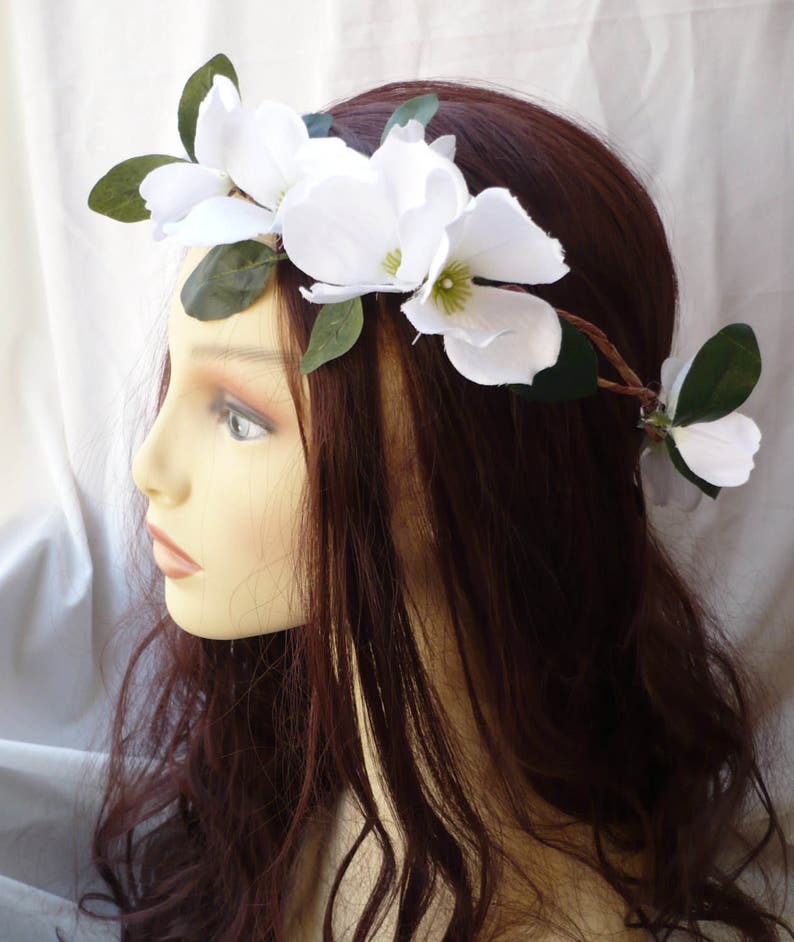 Corona De Flores Diadema De Flores Tocado De Flores Tocado Etsy