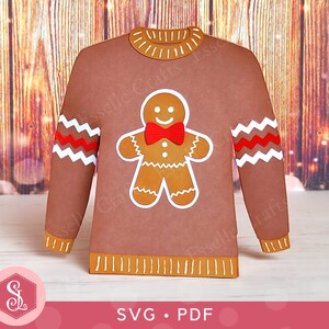 Novelty Christmas Jumper Ugly Sweater Paper Craft Gift Box Bundle