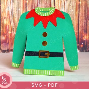 Novelty Christmas Jumper Ugly Sweater Paper Craft Gift Box Bundle