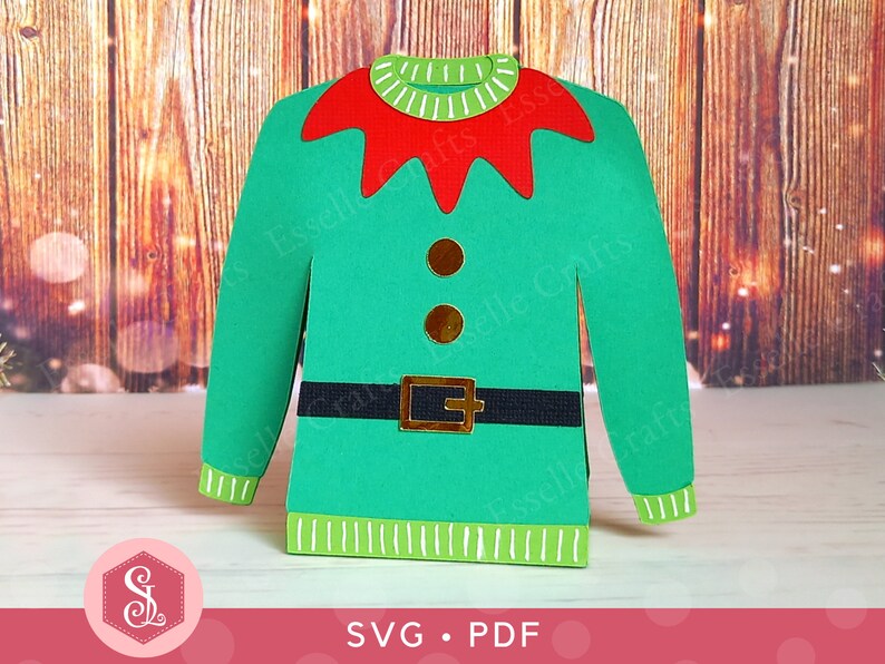 Novelty Christmas Jumper Ugly Sweater Paper Craft Gift Box Bundle
