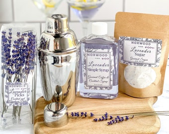 Lavender Cocktail Kit Gift Box Set