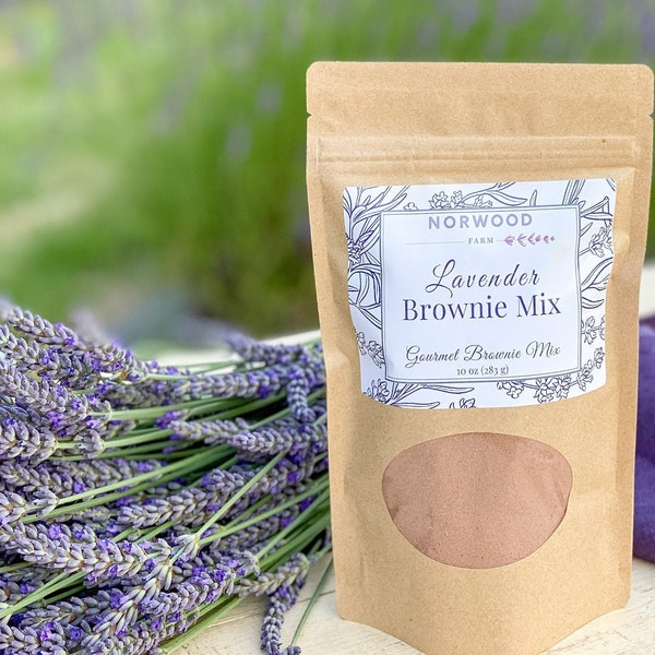 Chocolate Lavender Fudge Brownie Mix