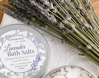 Lavender Bath Salts 9.5oz