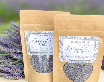 Culinary Lavender Buds (Food Grade) for Baking and Tea | Edible Herb for Cookies Syrup Lattes