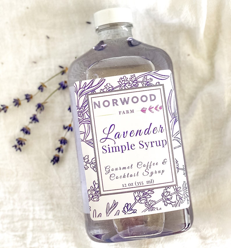 Lavender Syrup Coffee Syrup Cocktail Syrup Etsy