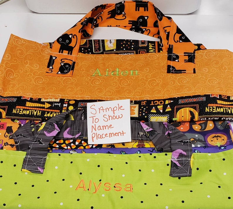 Halloween Personalized Trick or Treat bags