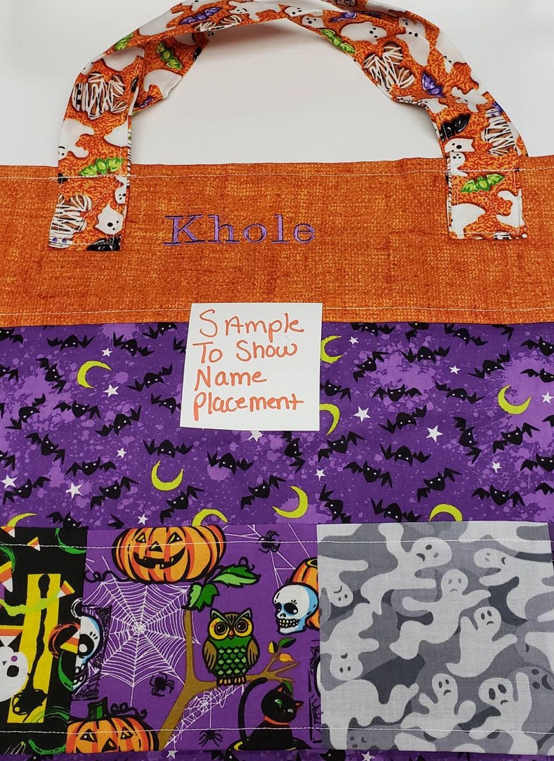 Halloween Personalized Trick or Treat bags