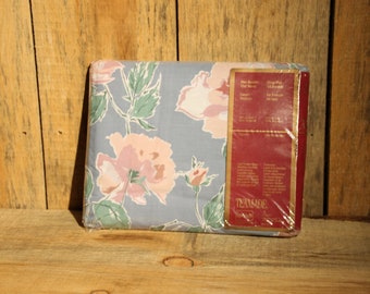 Vintage Texmade gebloemd laken, nieuw in verpakking