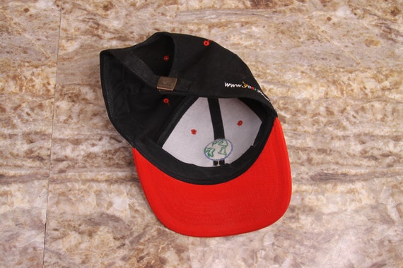 Vintage Year 2000 Millennium Black Strapback Hat Adjustable Adult