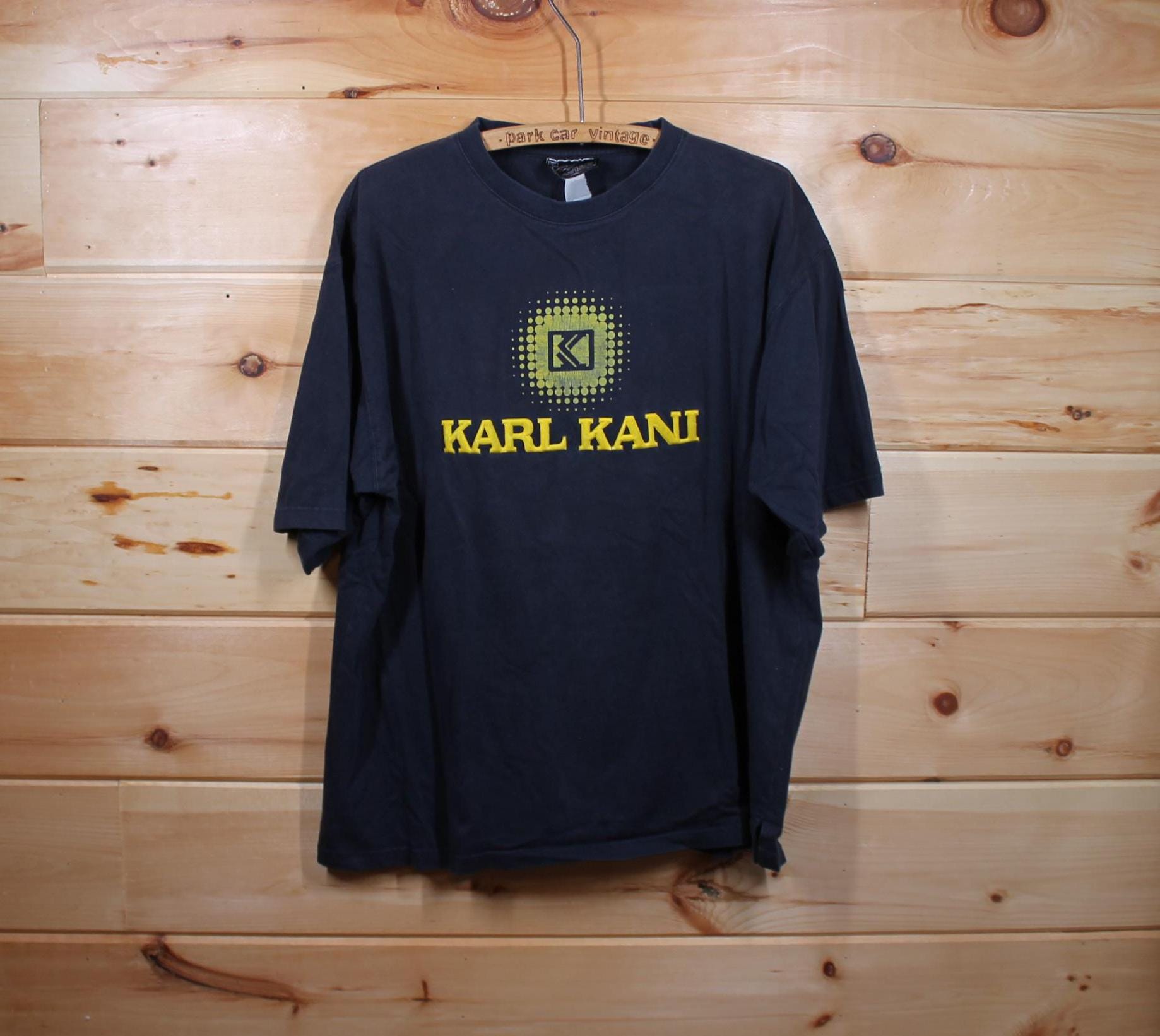 Vintage Karl Kani Classic Logo 90s Hip Hop Blue T-shirt Adult Size
