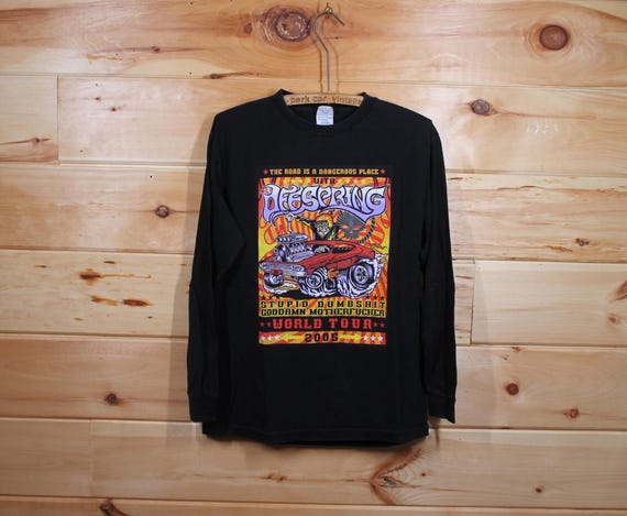 Vintage Y2K the Offspring World Tour Rock Band Concert Black Long