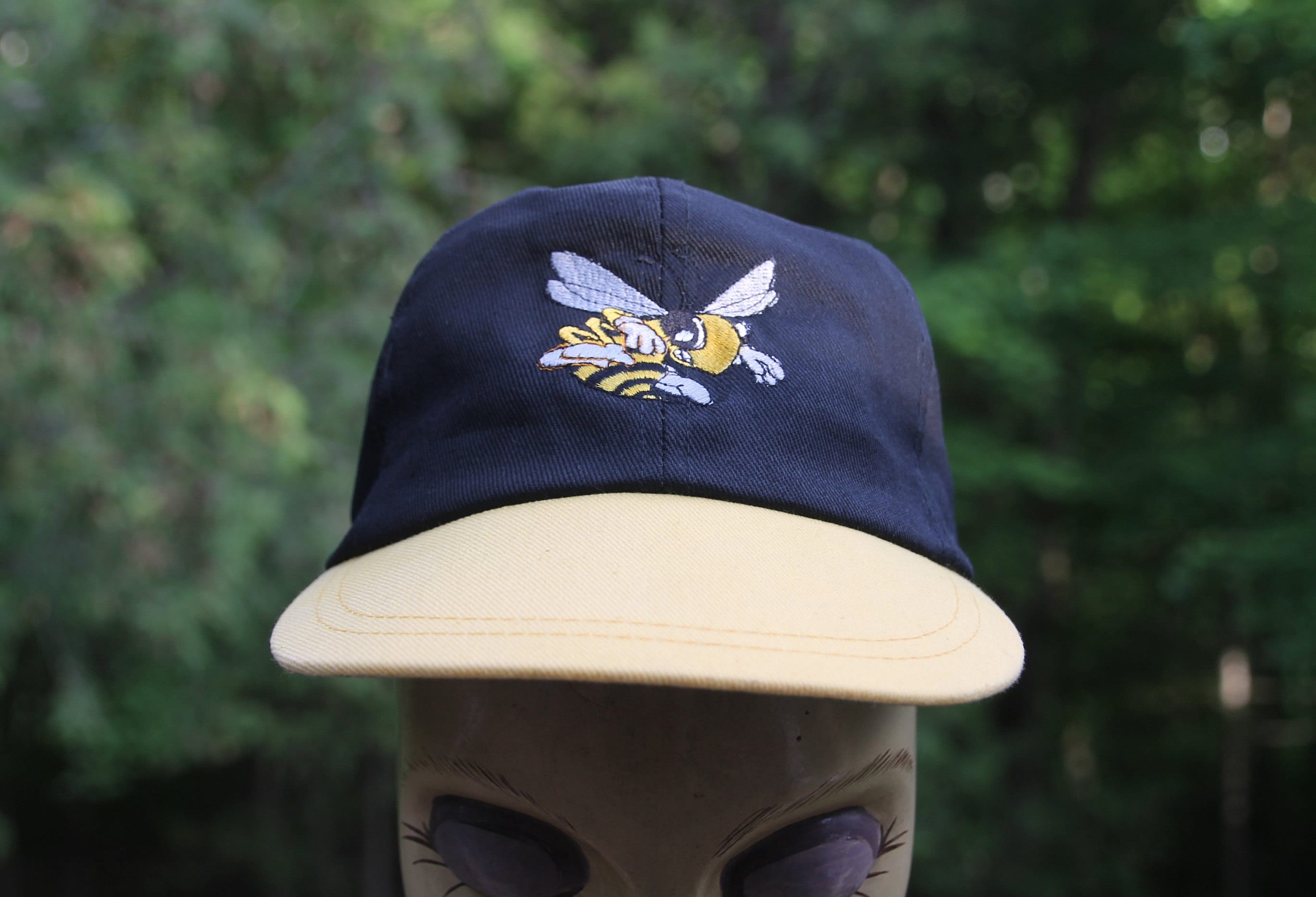 Casquette Snapback Vintage Stingers – Noir Et Jaune, Motif éclair, Années 90