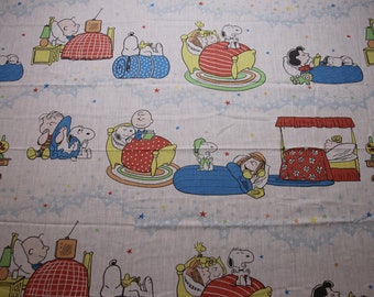 Vintage 1966 Pinda's Charlie Brown Twin Plat Laken